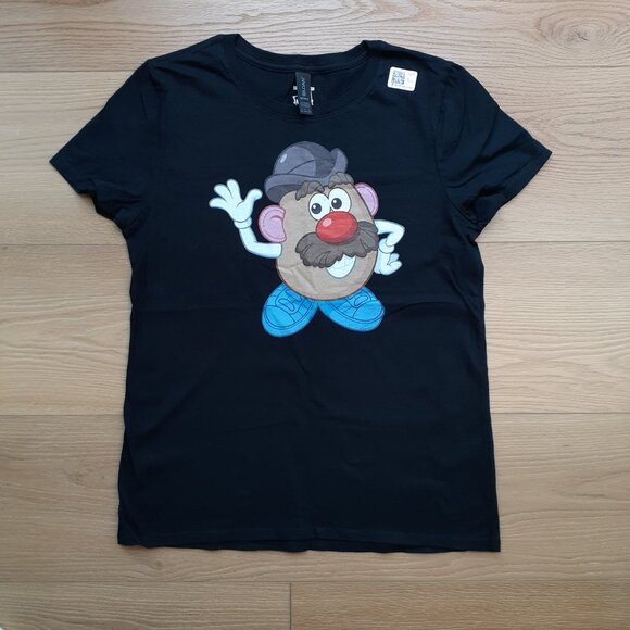 Mr. Potato Head - New Women's Medium Black T-Shirt - Picture 5 of 5